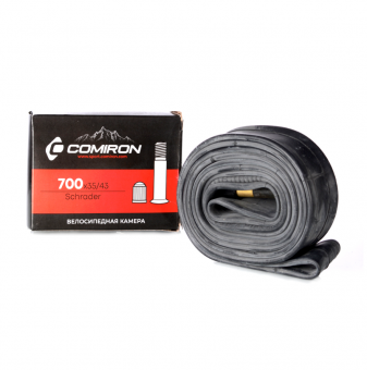 Камера для велосипеда бутиловая COMIRON 700X35/43 Schrader 32mm 178g