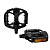 Педаль MTB HONGDING HD-936, 9/16 резьба, ALU корпус, сталь. подшипник, 110х115мм, с рефлектором, 2S 